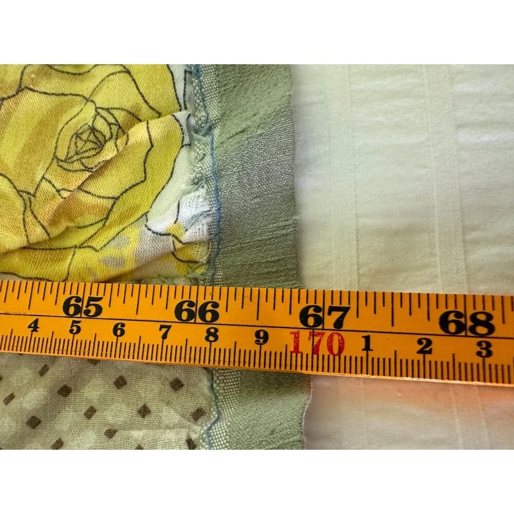Vintage Quilt Handmade Patchwork Brown Accents 67